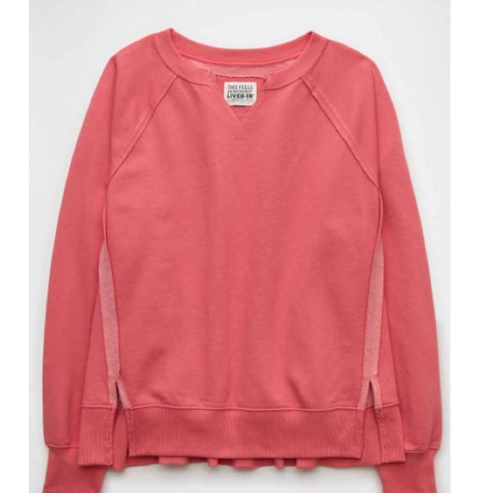 American Eagle Big Hug Coral Sweatshirt